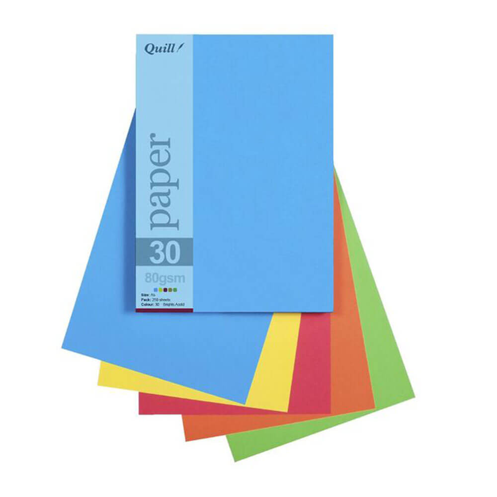 Papel de quill 80gsm A5 variado (25pk)