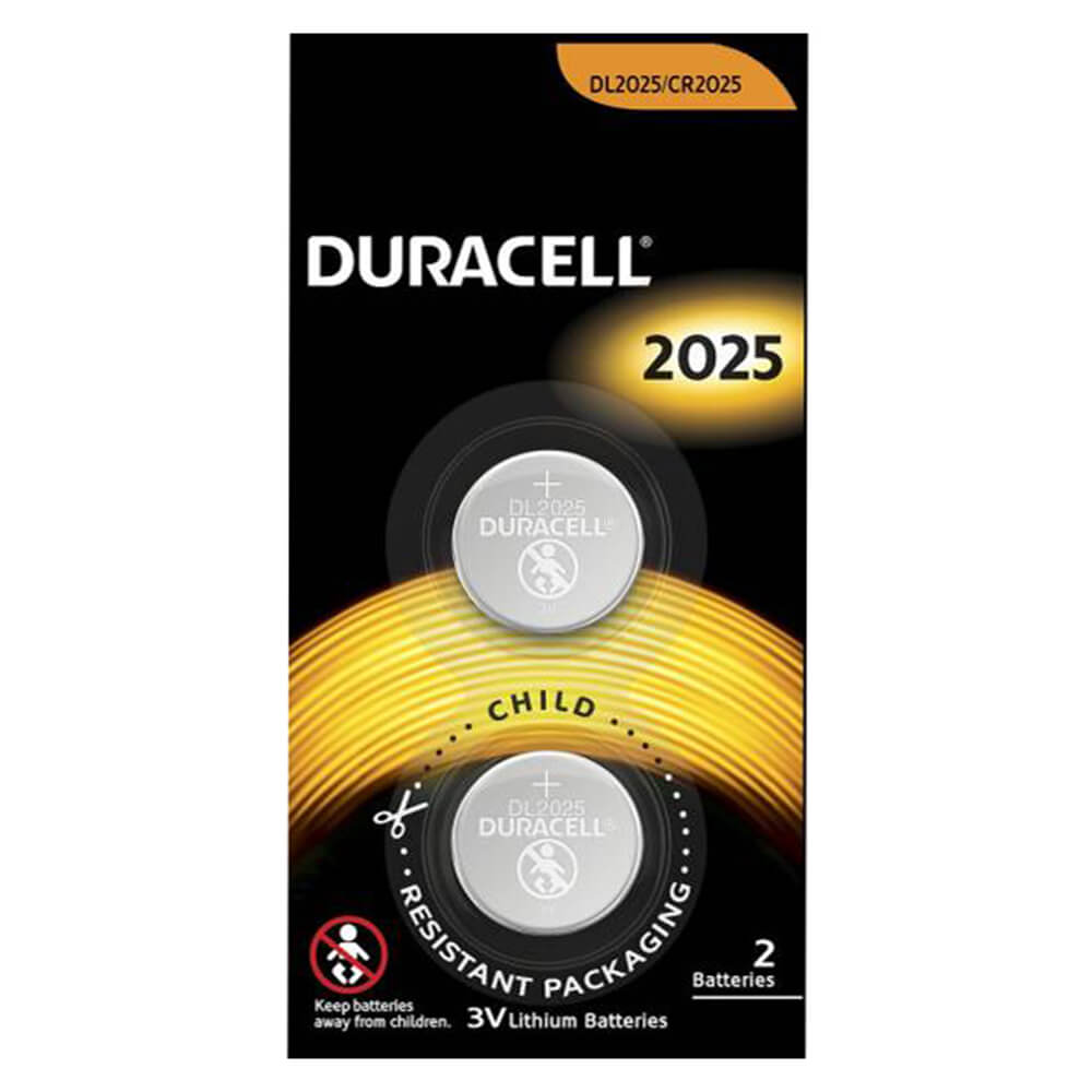 Batteries de bouton de lithium Duracell (2pk)