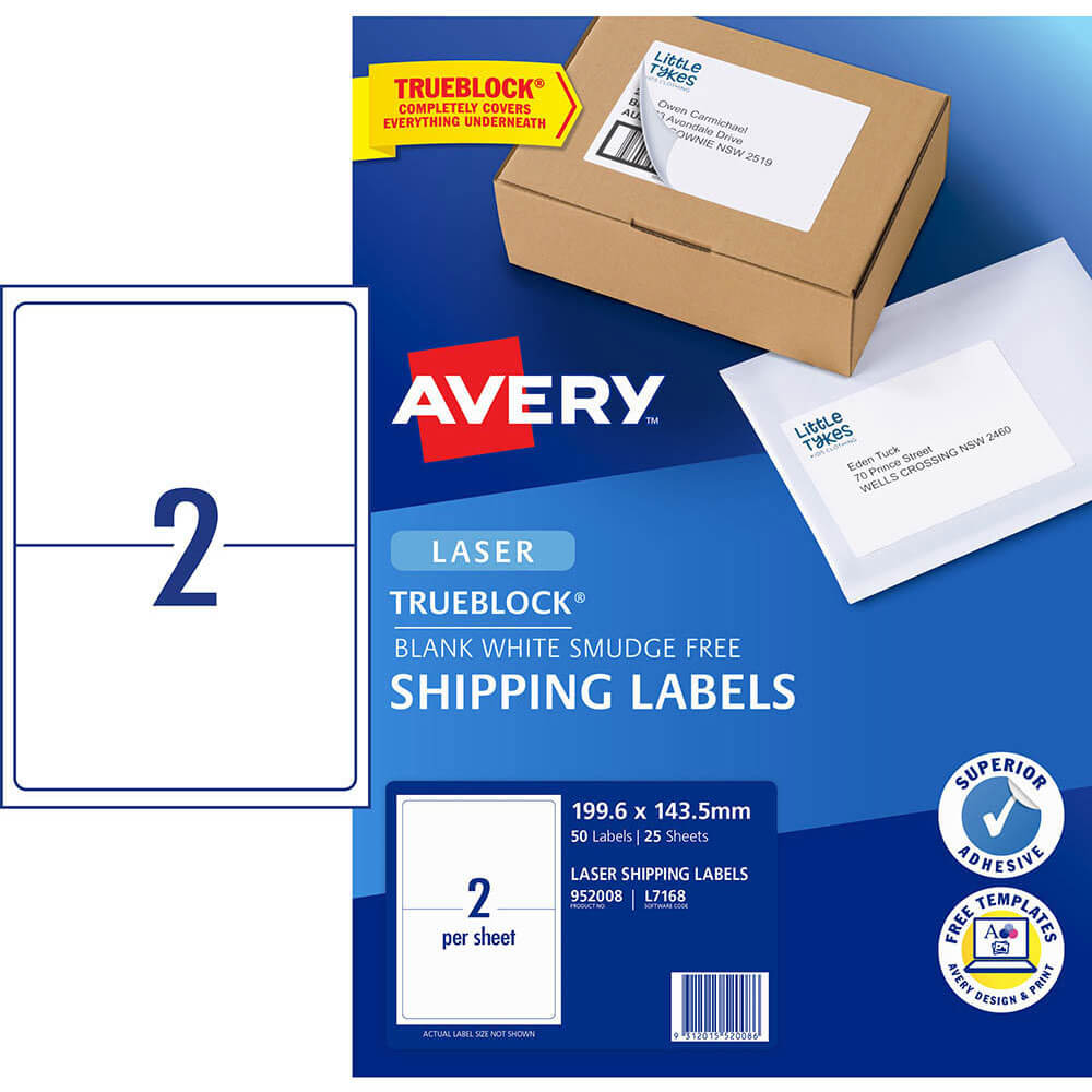 Etykiety wysyłkowe Avery Laser (50pc)