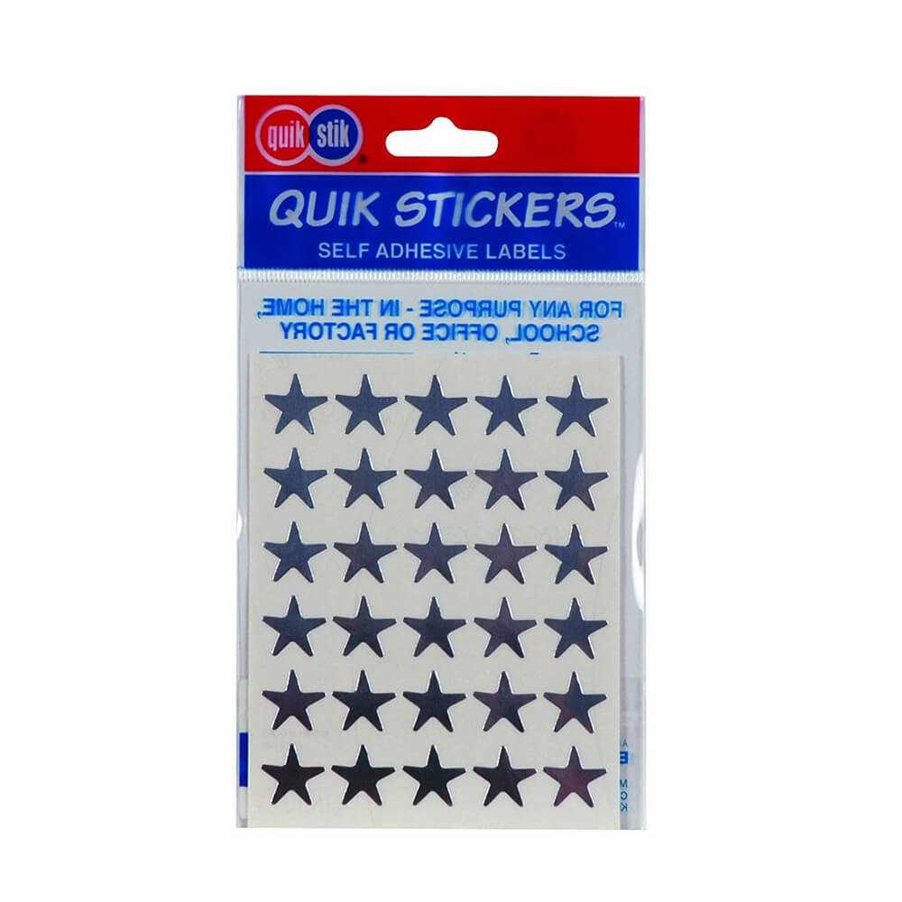 Quik Stik Stars -label (pakket van 10)