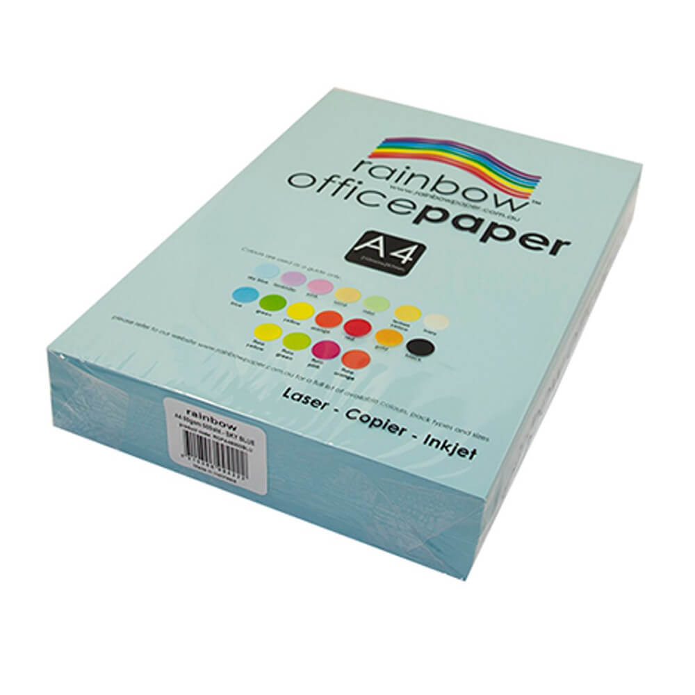 Documento de copia de la oficina Rainbow A4 (80GSM)