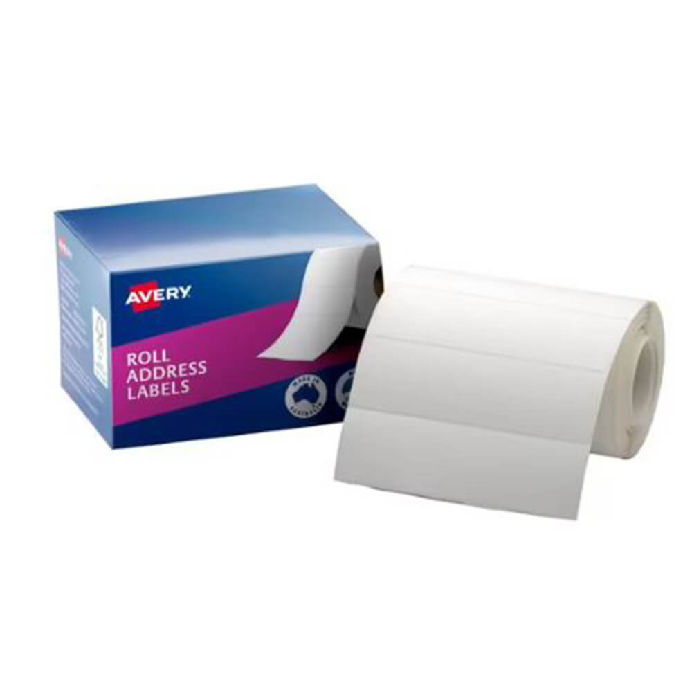 Avery Roll -adresseetiketter (kasse med 500)