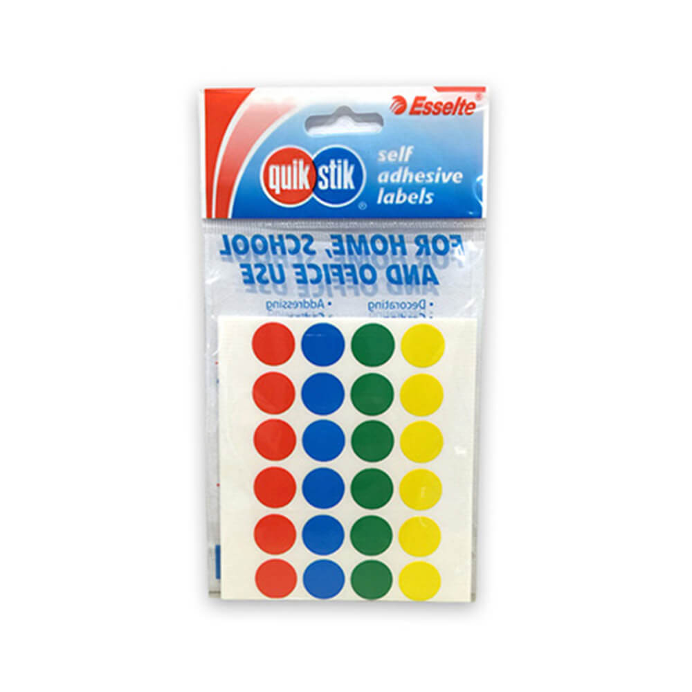 Quik Stik Multi Dot -etikett (paket med 10)