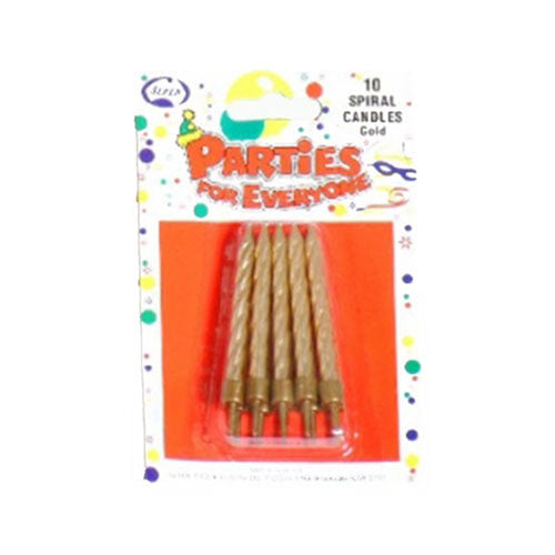 Alpen Spiral Birthday Candles 10pcs