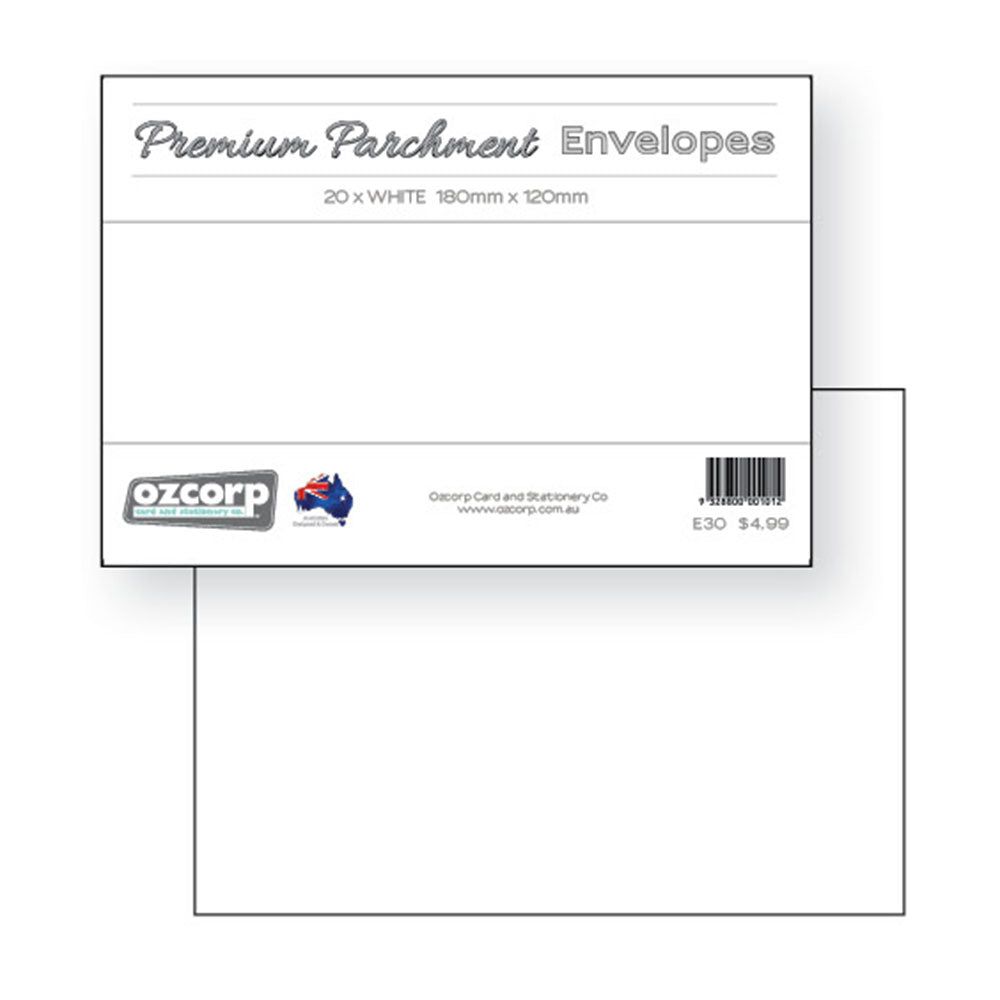 Ozcorp C6 Premium perkament envelop 20 -st (18x12cm)