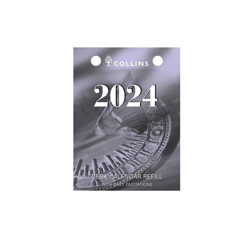 Collins Debden 2024 Desk Calendar 76x102mm