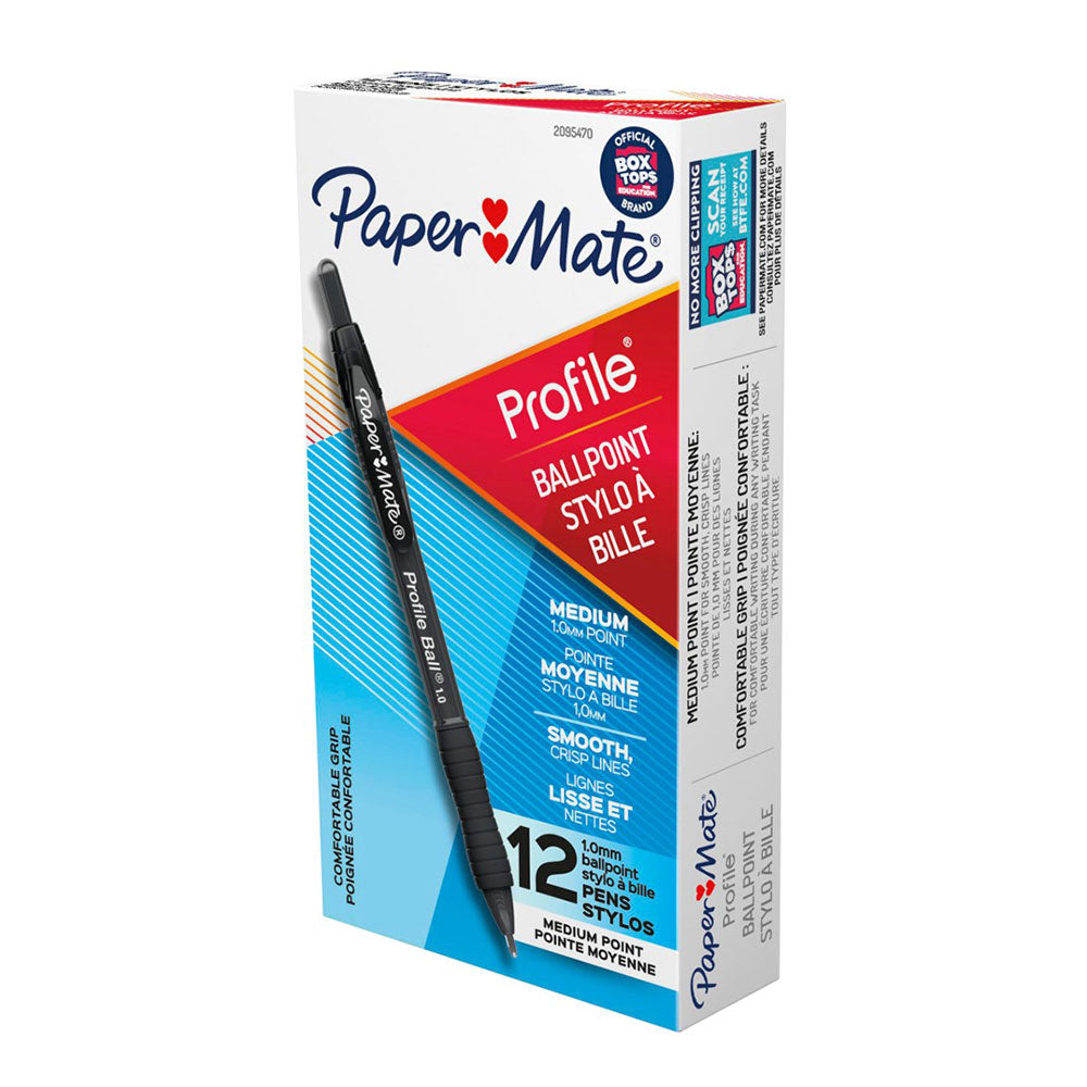 Papermate profiel Reticable Pen 1,0 mm 12 stks