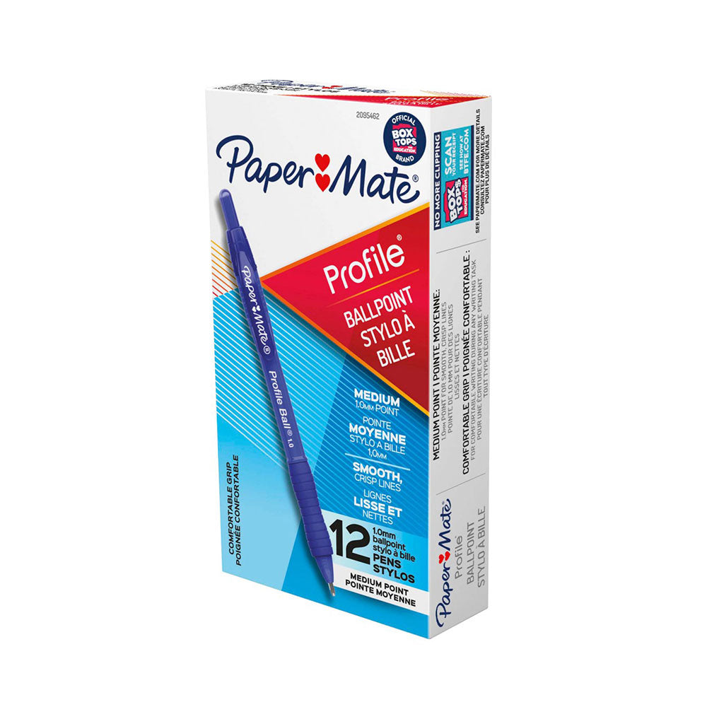 Papermate profiel Reticable Pen 1,0 mm 12 stks