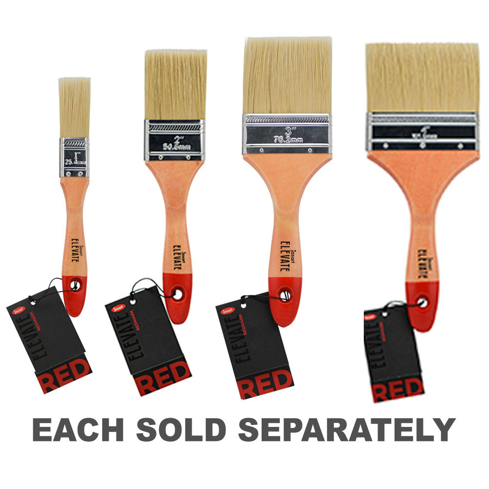 Jasart Elevate Redmark Hog/Nylon Flat Paint Brush