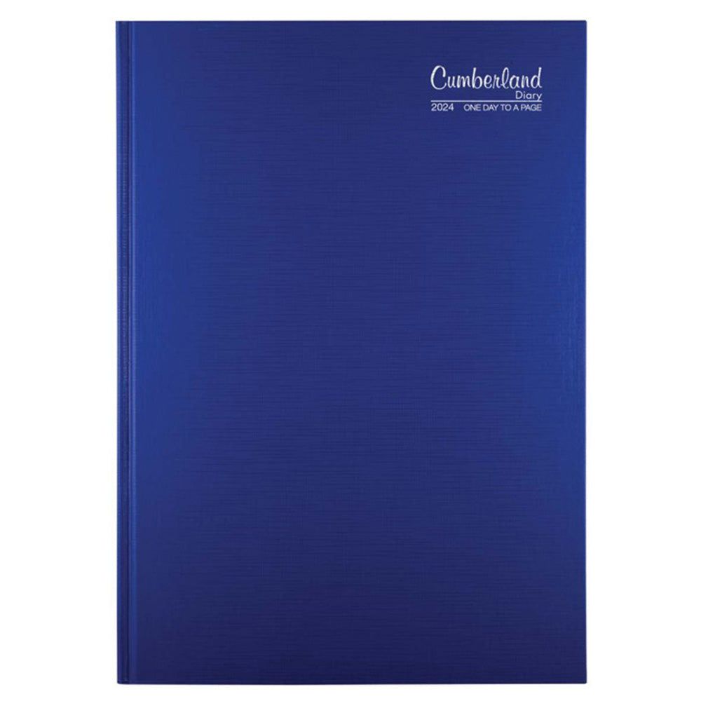 Cumberland Premium CaseBound A5 2024 Diary (blauw)