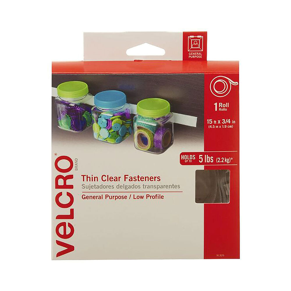 Velcro Fastener Tape 19mm (Clear)