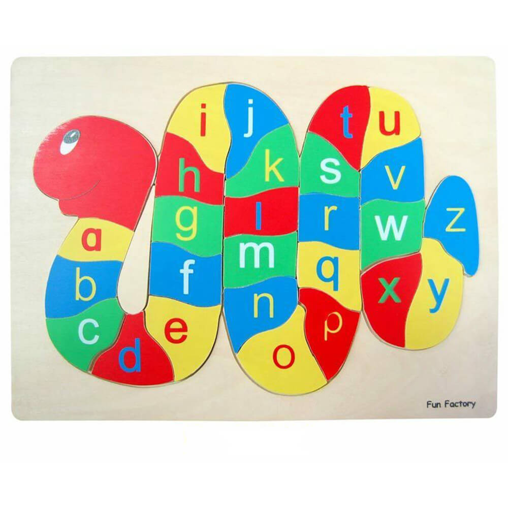 Alphabet de puzzle en bois amusant