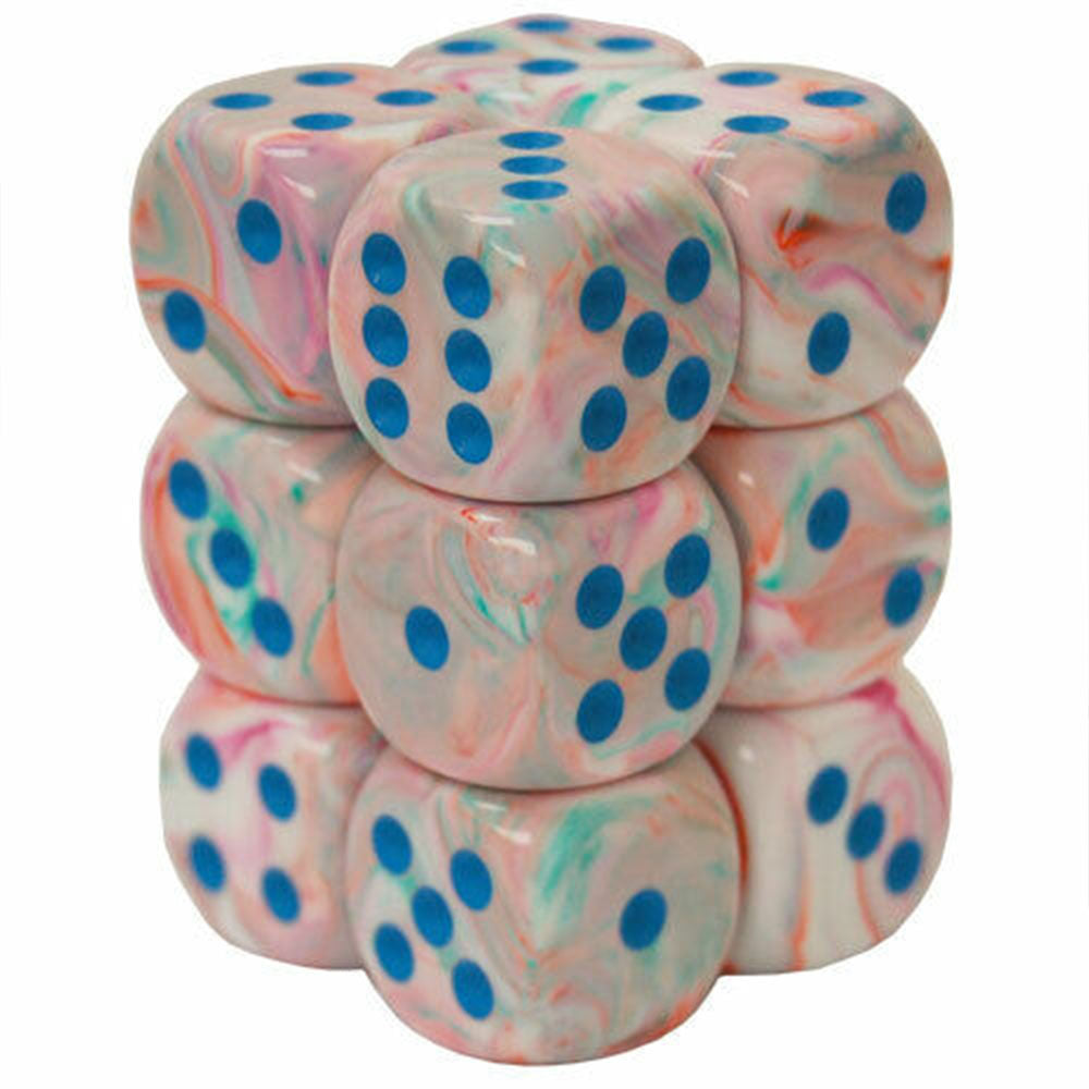 Feestelijke Chessex 16mm D6 Dice Block