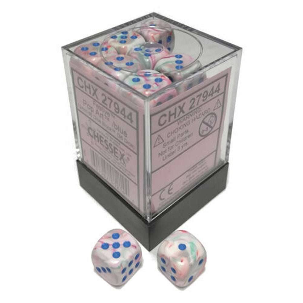 Feestelijke Chessex 12mm D6 Dice Block