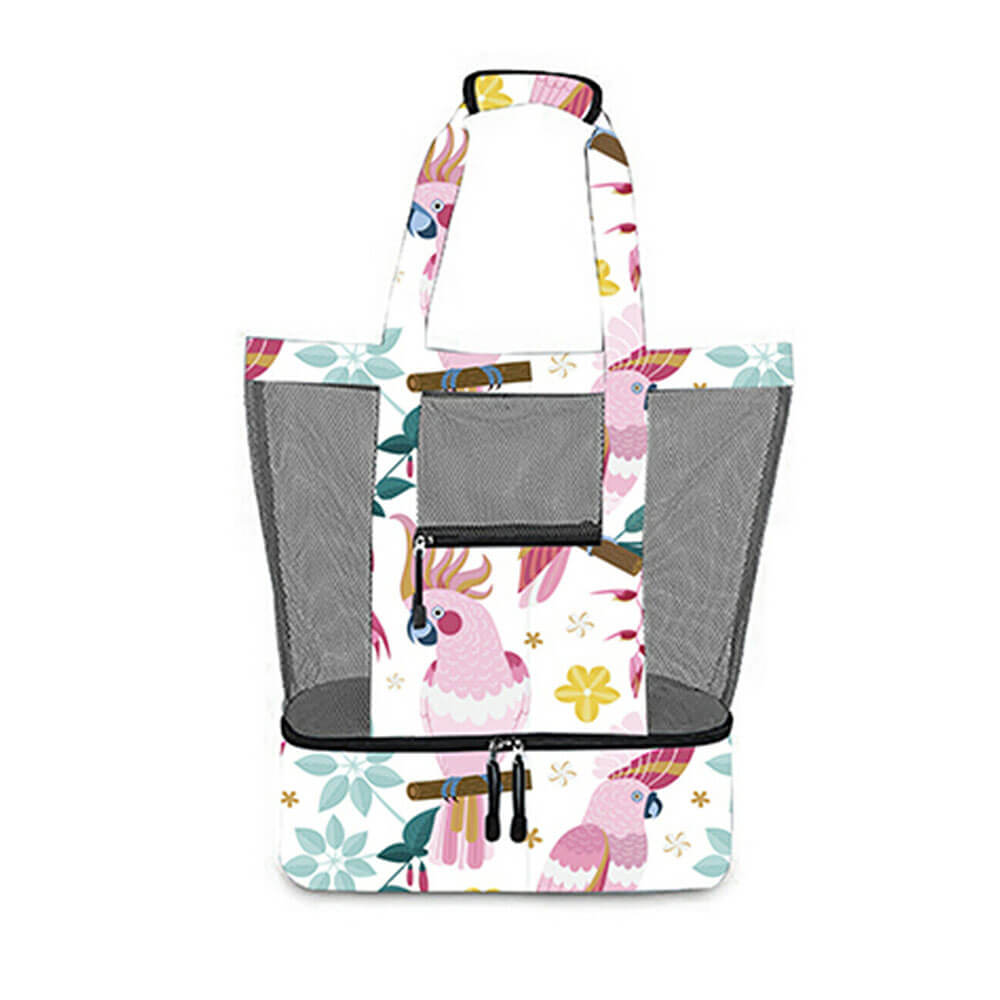 Sac en filet de plage 2 en 1 (60x60x45cm)