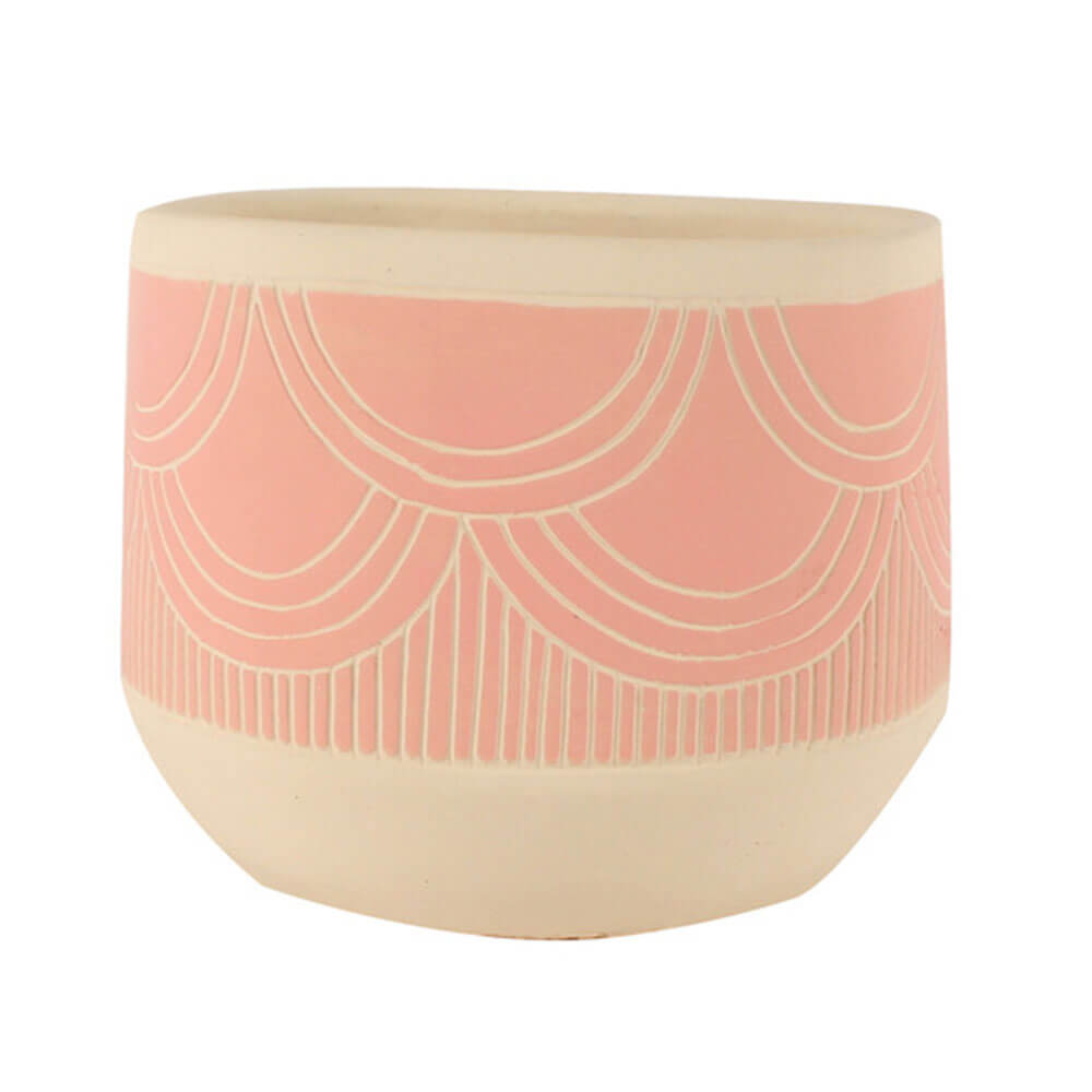 Zelva roze cementplant pot