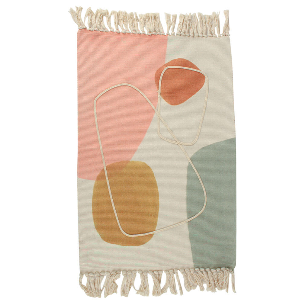 Valencia Pastel Tassel Rug (90x60cm)