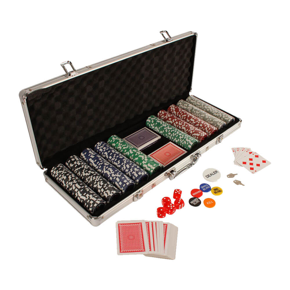 Poker Playset z aluminiową obudową