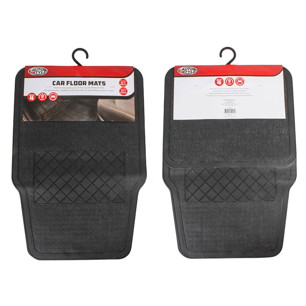 Car Floor Mats 4pcs (62x42cm & 42x42cm)