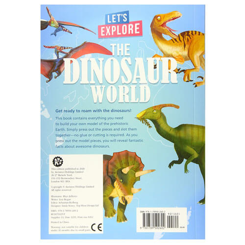 Lets Explore The Dinosaur World Book by Lisa Regan