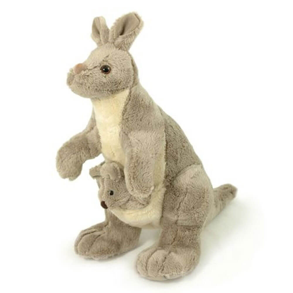 28cm Kangaroo Plush w/ Joey