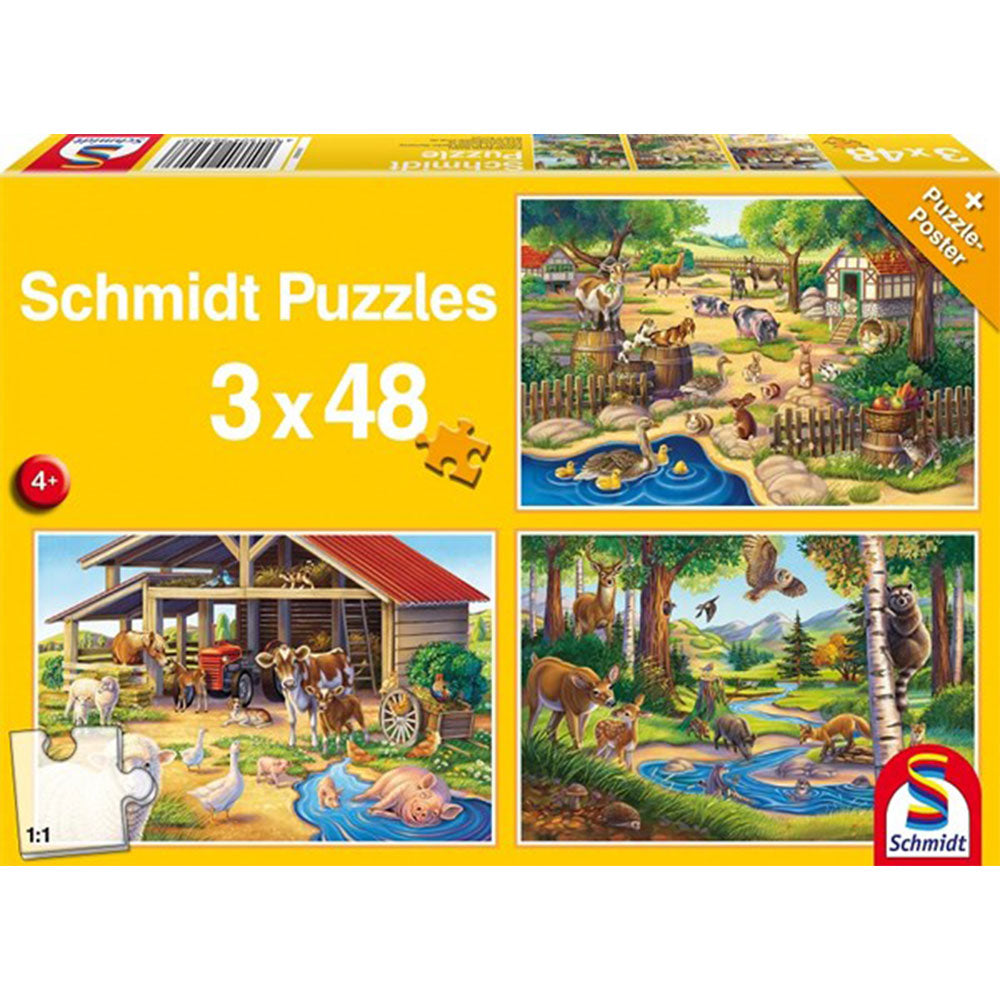 Rompecabezas schmidt 3x48pcs