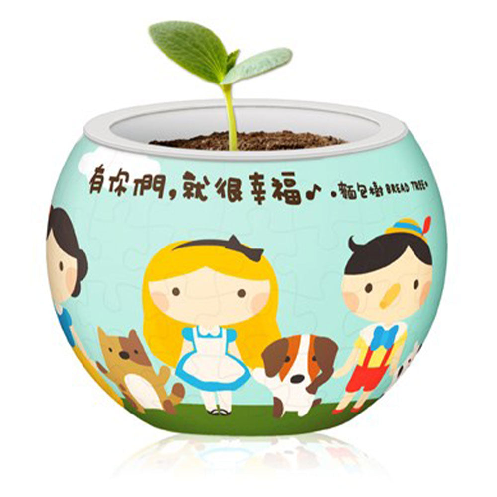 Pintoo Flowerpot 3Dジグソーパズル80pcs