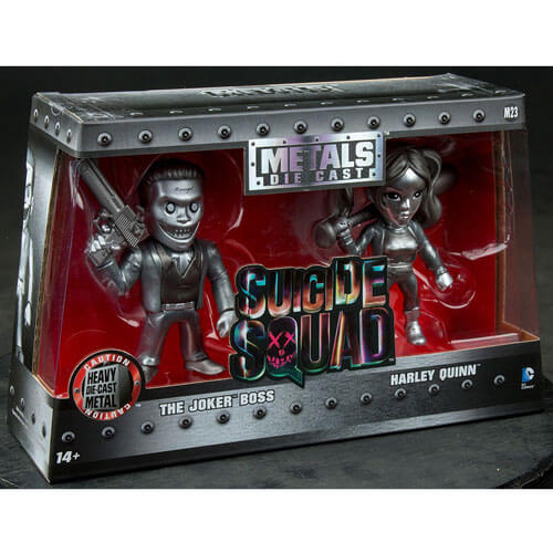 Suicide Squad Harley Quinn & Joker US 4" Bare Metal 2 Pack