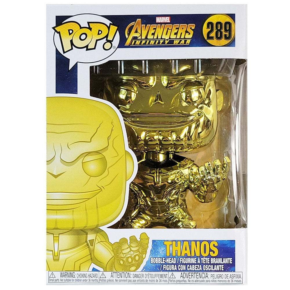 Avengers 3 Infinity War Thanos Yellow Chrome Us Pop! Vinyle