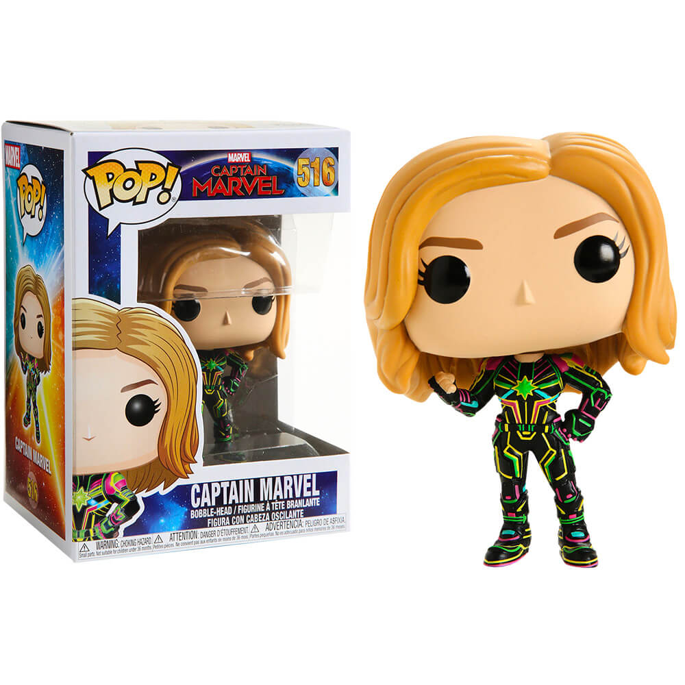 Captain Marvel Neon Suit Pop! Vinyl