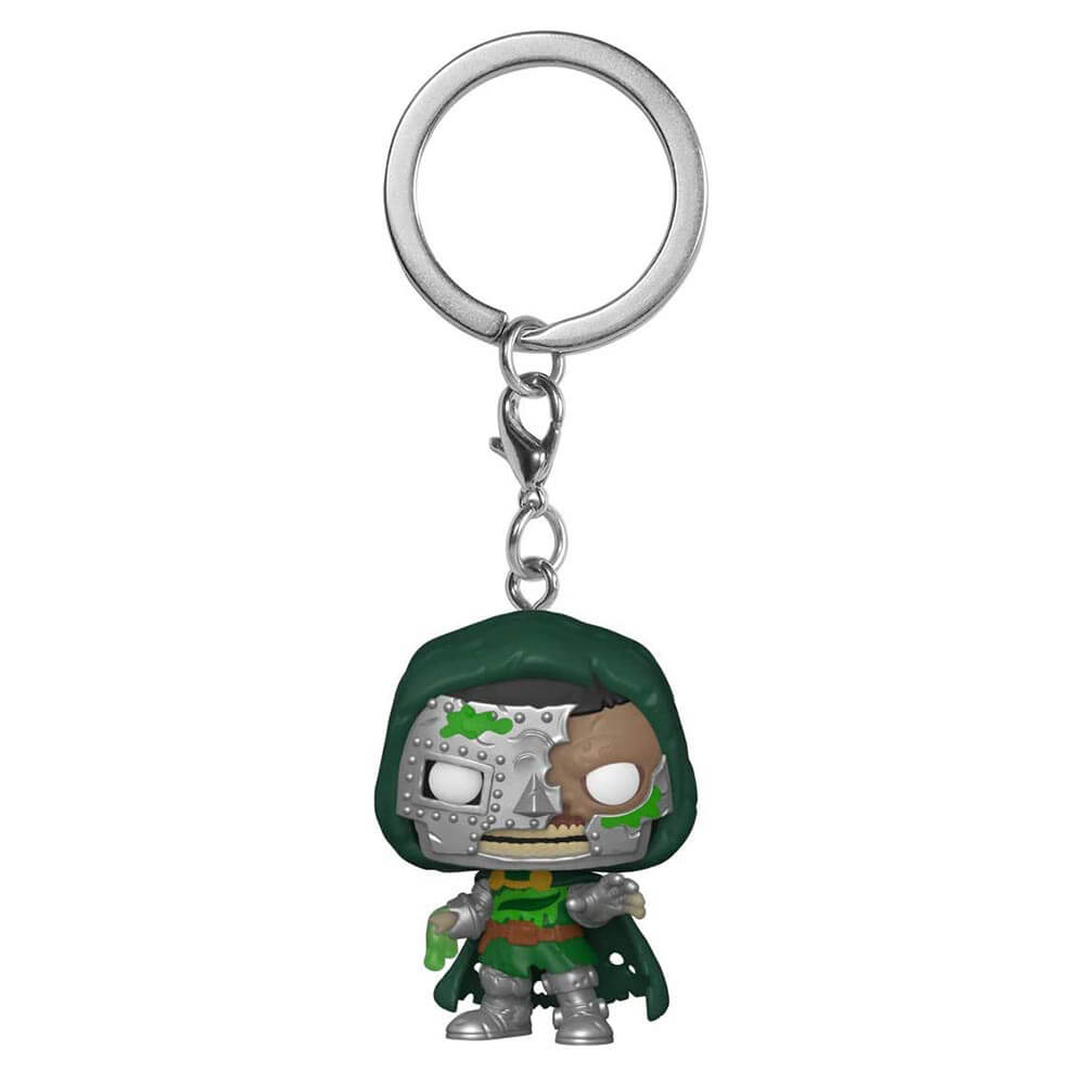 Marvel Zombies Dr Doom Pocket Pop! Keychain