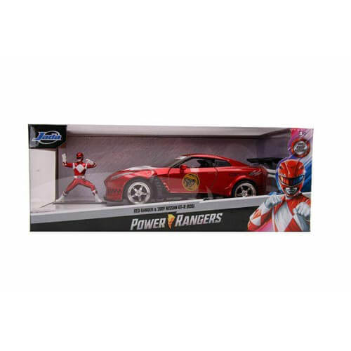 Power Rangers '09 Nissan GT-R Red 1:24 Scale Hollywood Ride