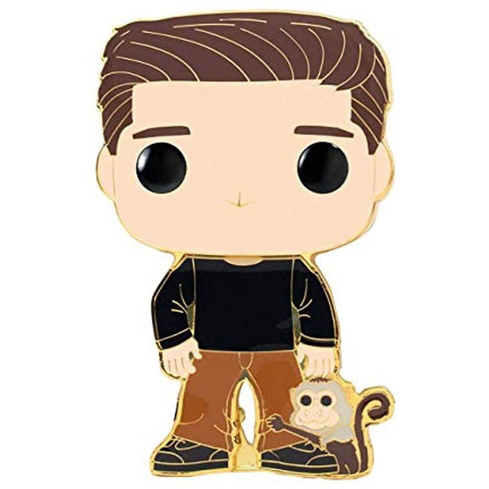 Friends Ross with Marcel 4" Pop! Enamel Pin