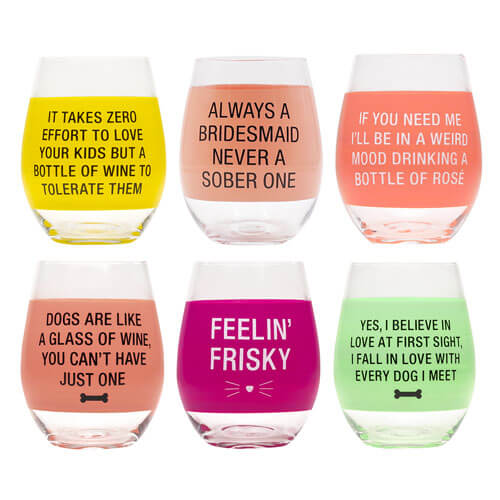 Say What Wine Glass