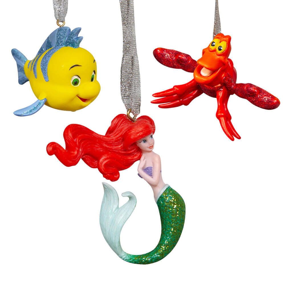 Disney Christmas pendurado ornamentos 3pcs