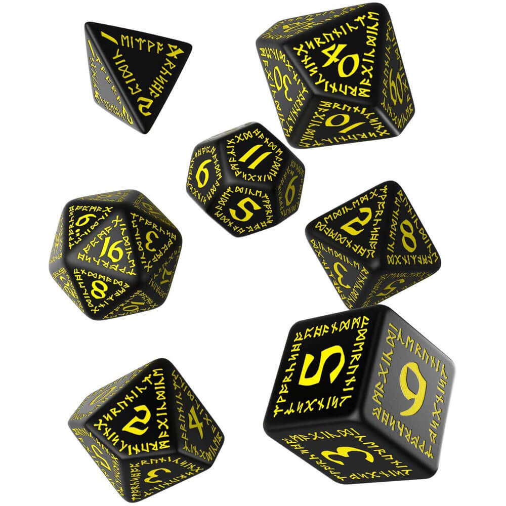 Q Workshop Runic Dice Set van 7