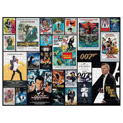 James Bond 007 All Movie Poster Puzzle 1000 Piece