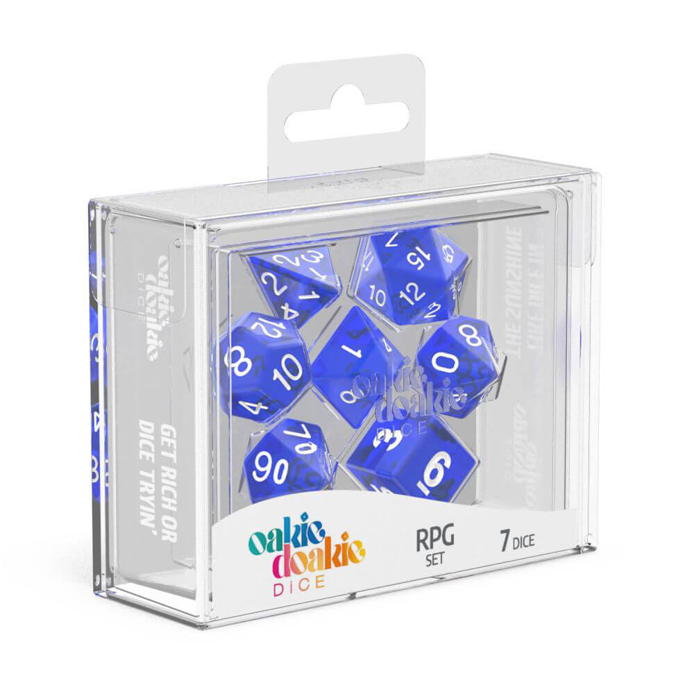 Oakie Doakie RPG Set Dice Translucent 7pcs