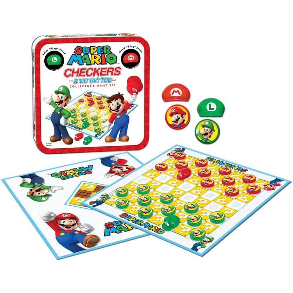 Super Mario Combo Checkers/Tic Tac Toe (Tin)