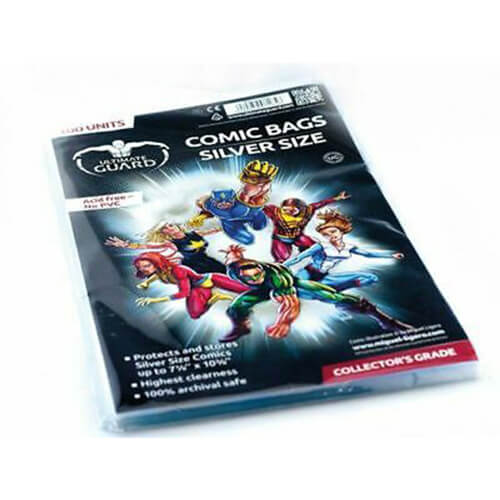 Ultimate Guard Comic Bags Silver Size 100pk