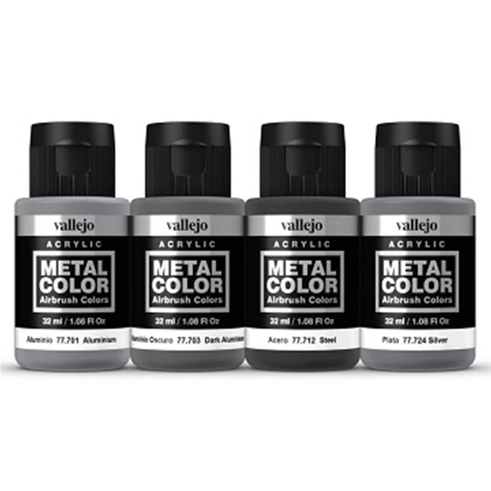 Vallejo Metal Color 4st Acrylic Paint Set