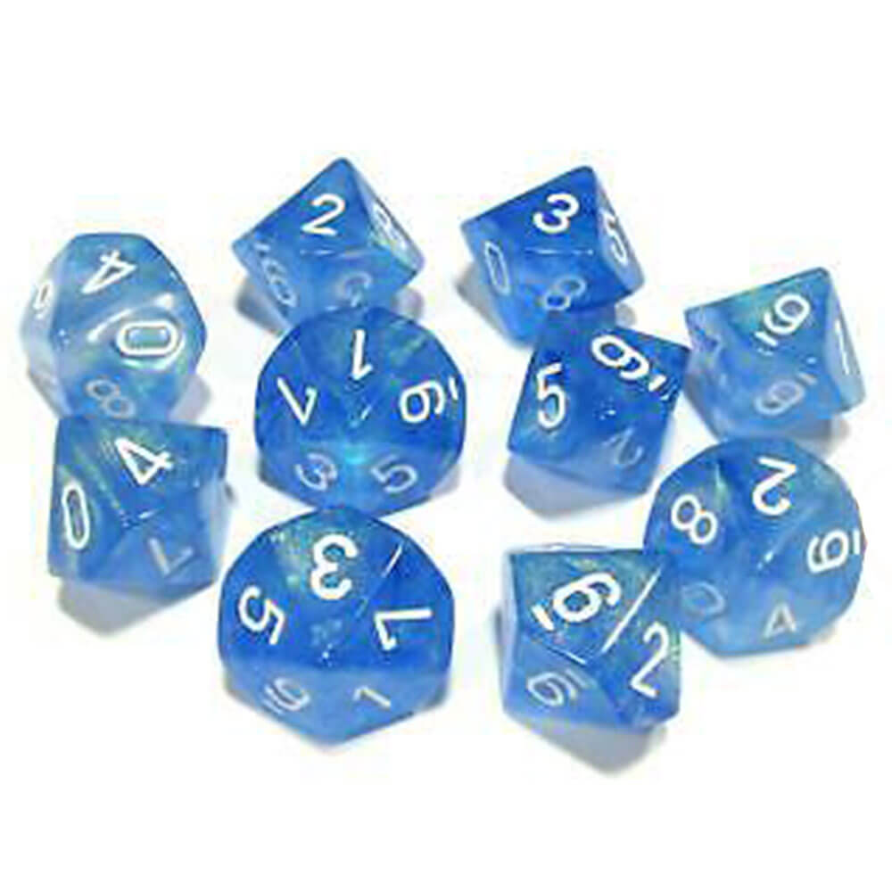 CHESSEX D10 Conjunto de Borealis poliédricos de 10 muerte