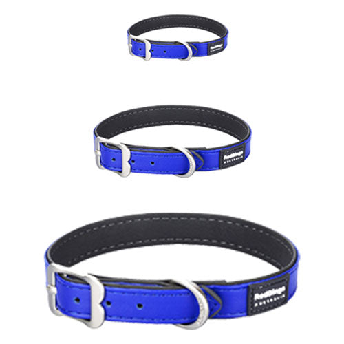 Elegant Vegan Leather Collar (Blue)