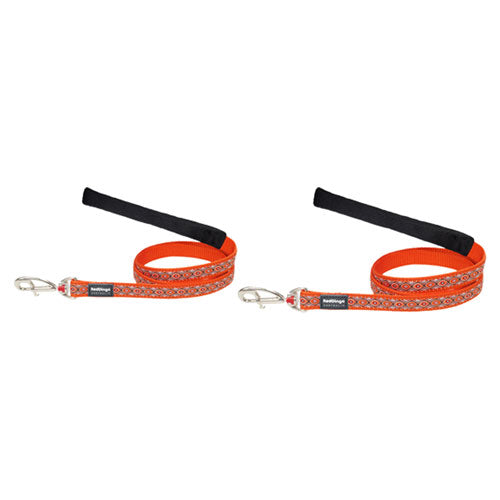 Snake Eyes Dog Lead (Orange)