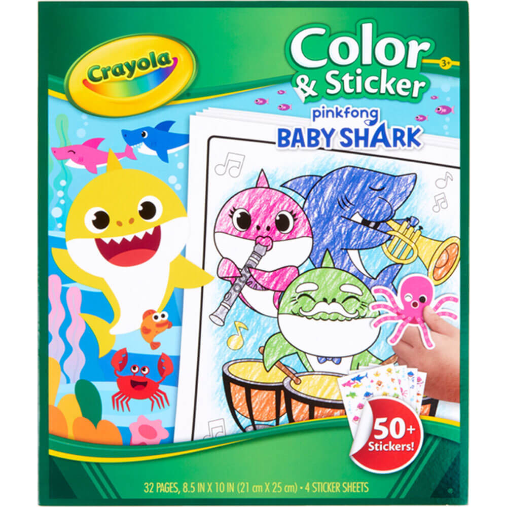 Colore crayola e libro adesivo