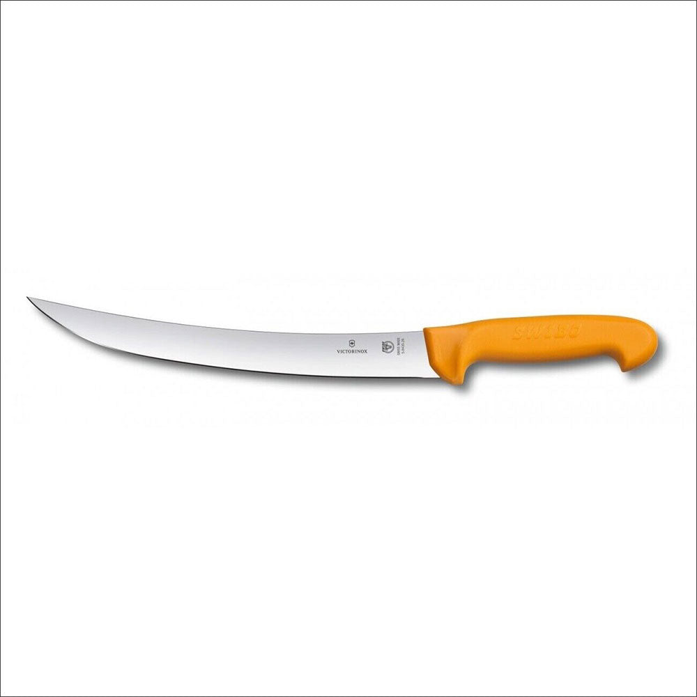 Swibo Curved Stift Blade Butcher's Knife (amarelo)