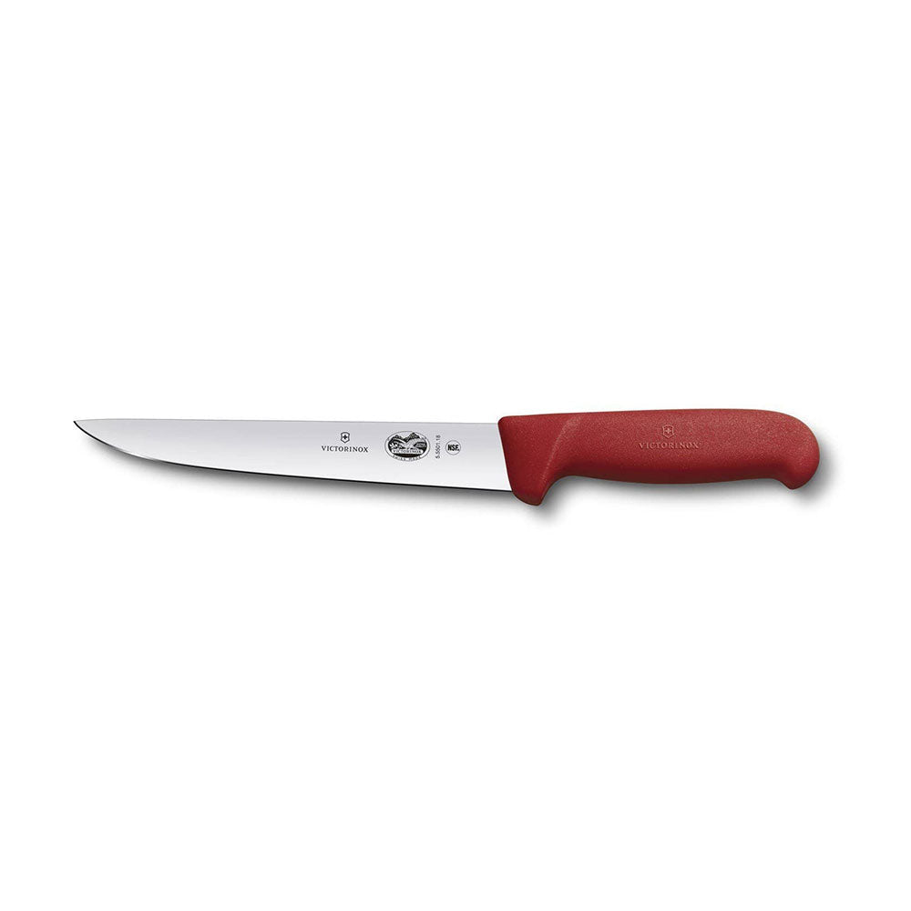 Coltello da colpa con lama posteriore dritta con fibrox (rosso)