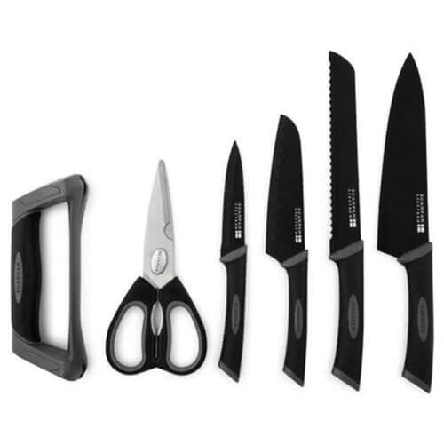 Scanpan Spectrum Knife Block Set with Sharpener (6pcs)