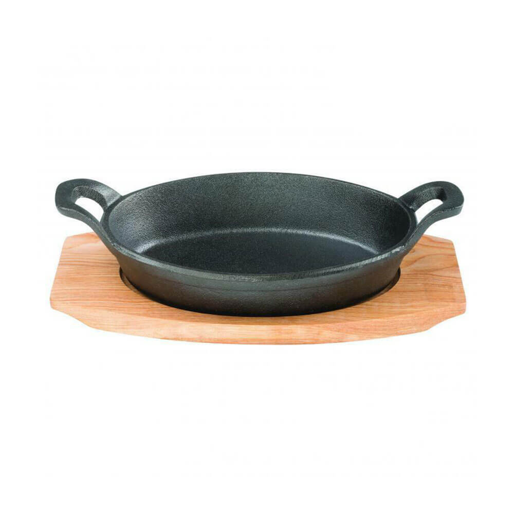 Pyrolux Pyrocast Oval Gratin met esdoorn dienblad