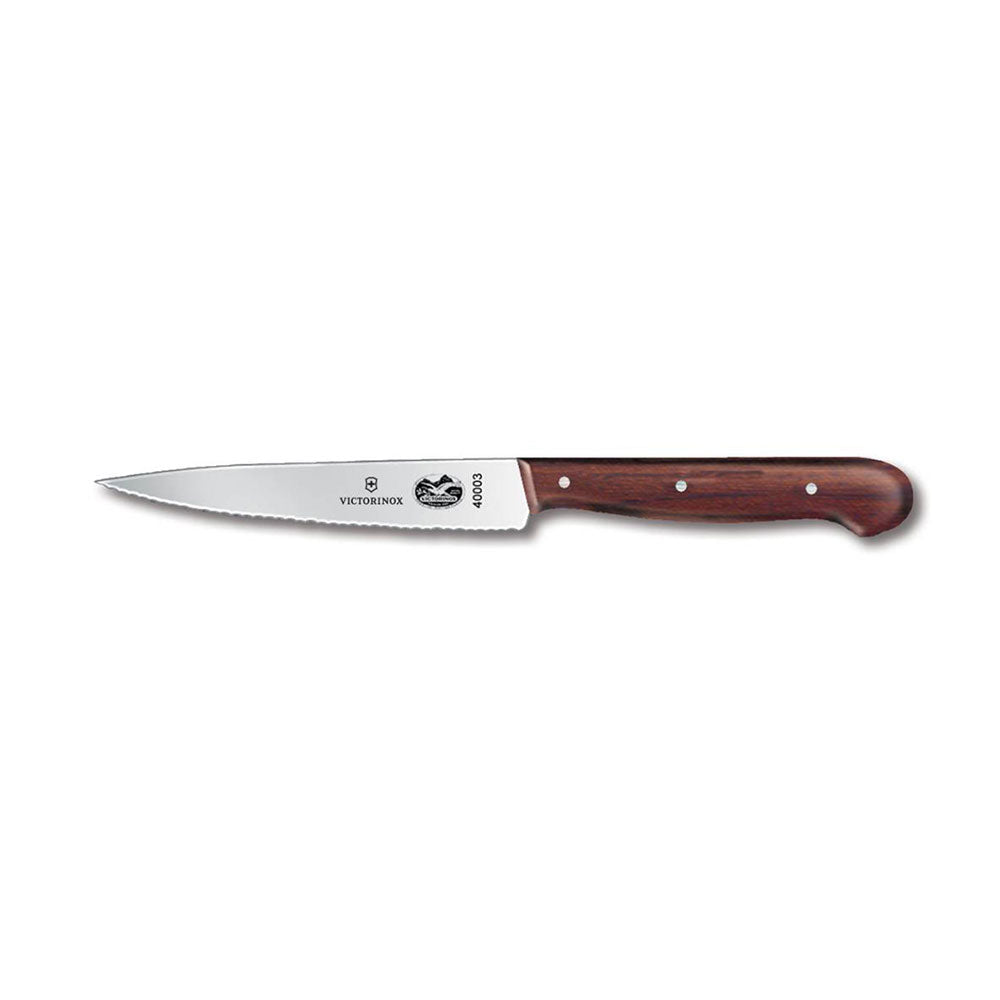  Victorinox Cooks Tranchiermesser mit gewellter Kante (Palisander)